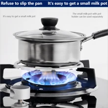 C-Shaped Pan Rack For Oil Splash, Milk Pot And Flat Pan - Silver - View 3