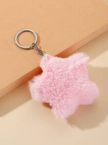 مفتاح جديد DIY يدوي وردي فاتح ناعم بشكل نجمة، قلادة نجمة خماسية زرقاء ناعمة لتزيين الحقيبة، مفتاح نجمة للأزواج، هدية صغيرة إبداعية لمناسبات الأعياد وإطلاق الأعمال التجارية، إكسسوارات السيارة، تميمة الحقيبة، إكسسوارات مدرسية جوث Y2K هالوين، أشرطة الحقيبة مع حامل بطاقة الهوية، إكسسوارات السيارة، تميمة الحقيبة