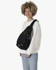 Waterfly Mochila Cruzada Pecho Mochila Bandolera Casual para Ciclismo Senderismo Hombre y Mujer - Negro - Ver 3