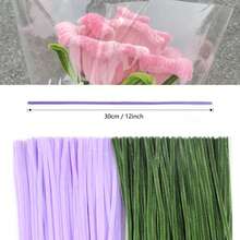 374 件白玫瑰花束制作管道清洁器工艺用品、花卉工艺套件、管道毛绒清洁器套装、手工制作 DIY 扭花棒花、雪尼尔茎玫瑰花束套件、母亲节 - 白玫瑰 - 查看 2