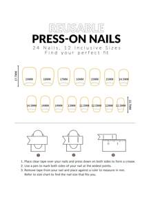 30pcs Coffin-Shaped Short False Nail Tips Set In Coffee Brown Color With Simple Geometric French Nail Design, Press On Nails Suitable For Women And Girls Nail Supplies - Coffee Brown - View 4