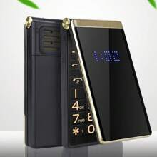 Unlocked Flip Mobile Phone For Senior, Basic Feature Big Button Cell Phone 2G, 5900mAh, SOS Button, Flashlight, Dual SIM, Loud Voice, 2.8" Screen For Elderly, Kids - Black - View 1