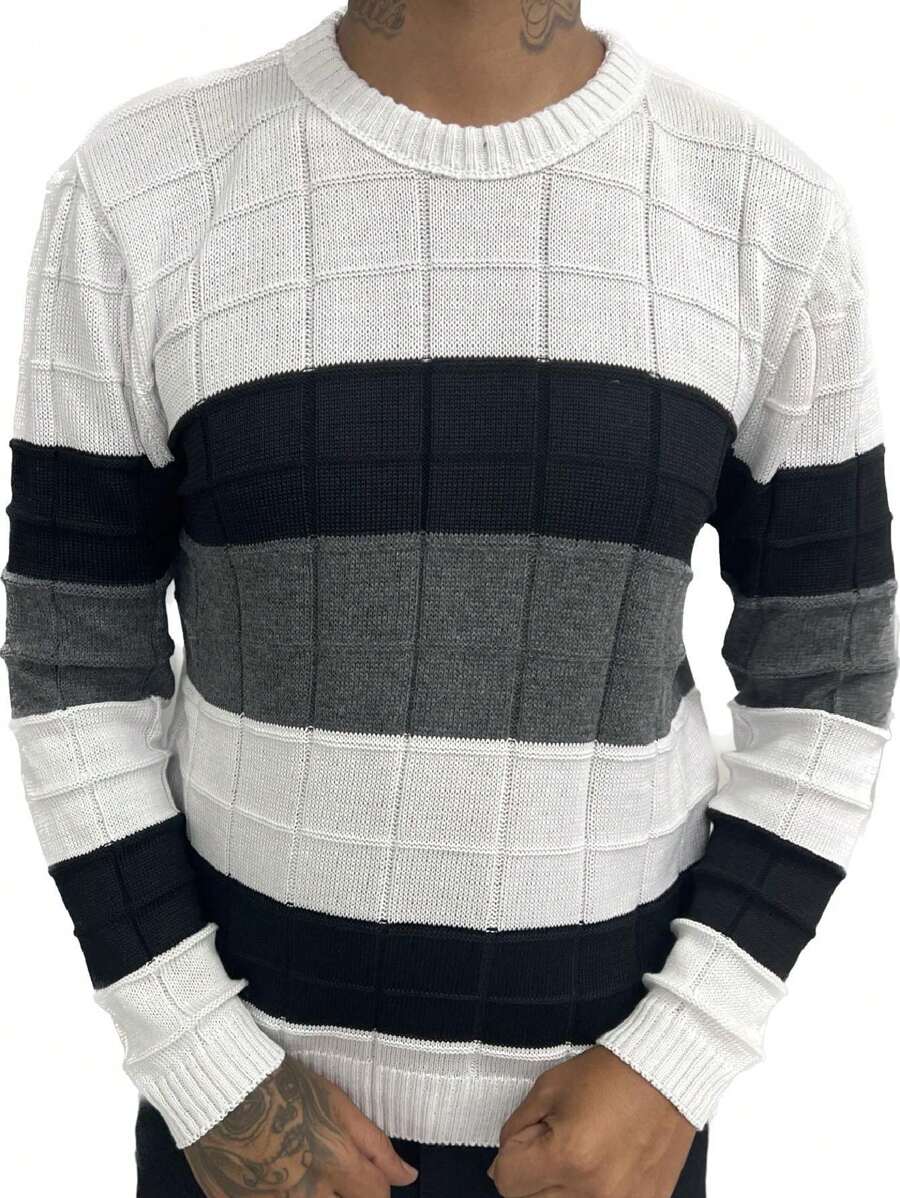 Men Sweaters - Xám - Xem 1