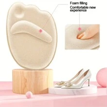 1 Pair Women's Forefoot Pad For High Heel Shoes, Half-Sized Insole Pad For High Heel Sandals, Anti-Slip Adhesive Self-Stick
