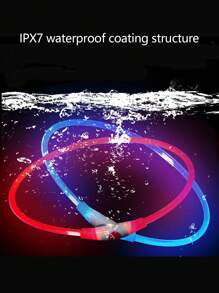 1 chiếc vòng cổ cho chó có đèn LED sạc USB, chống nước XP7, vòng cổ phát sáng cho thú cưng để đảm bảo an toàn ban đêm. - Nhiều màu - View 6