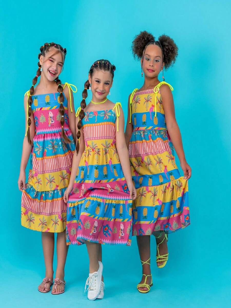Young Girls Dresses - 彩色 - 查看 1