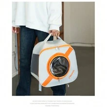 1 Miếng Gấp lại Thoáng khí Đĩa bay Hình dạng Balo thú cưng , Thích hợp Đối với Các hoạt động ngoài trời Của Nhỏ bé Và Kích thước trung bình Mèo Và Chó - Nhiều màu - Xem 4