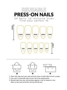 24pcs Almond Shape False Nails In Blue Color Including French Style, Royal Blue Star, Blue Star, And Waterdrop Shape Design + Jelly Gel + Nail File Press On Nails Nail Supplies - Royal Blue - View 7