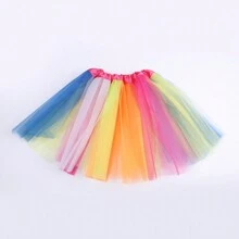 1pc/3pcs/5pcs Neon 80s Tutu Skirt, 3-Layers, For Princess Dress Up, Party, Performance, Christmas, Festival, Mardi Gras, Ballet Performance, Party Gift - Mesh Tutu Skirt - View 38