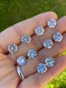 Men's Earrings - 銀色 - 查看 3