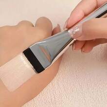 1 Miếng Nhẹ Siêu mỏng Bàn chải đánh phấn nền , Mặt Bàn chải đường viền , Bằng phẳng Bàn chải đường viền , Pha trộn Kem Chải Đối với Hằng ngày Trang điểm - Bạc - Xem 2