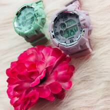 Reloj luminoso deportivo. Resistente al agua - Verde - Ver 4