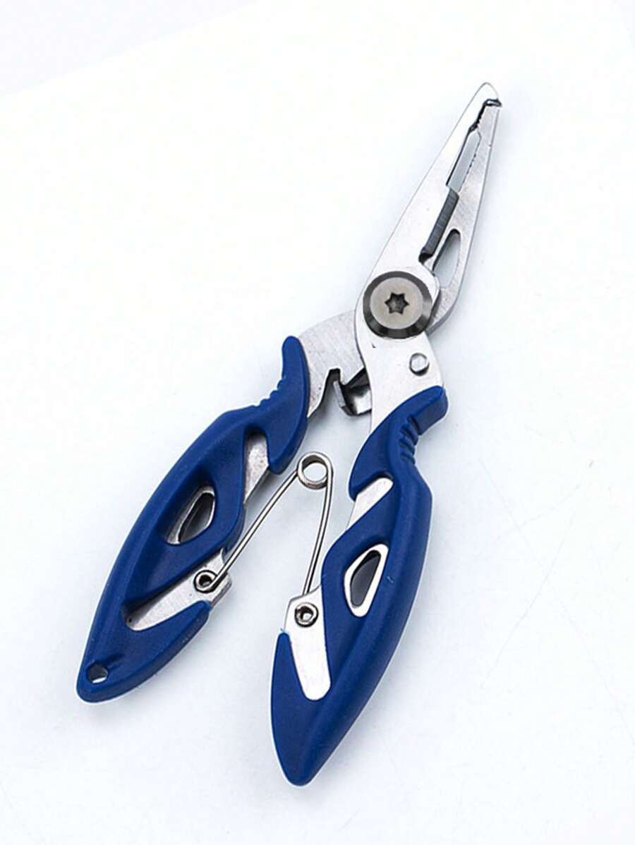 1pc Multifunctional Fishing Pliers - Blue - View 1