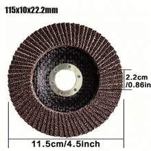 4.5 Inch Polishing Disc/ Grinding Wheel With 115 Blades/ Louvered Sheets For Rust Removal And Cleaning, Grinding Disc - Black - View 2