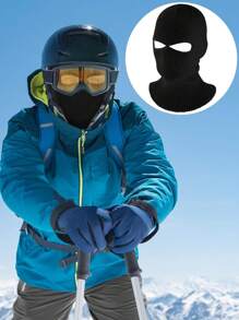 街头 3 孔全脸面罩滑雪面罩冬季拉法帽针织面罩冬季滑雪户外运动骑行帽万圣节骷髅骨架 - A - 查看 8