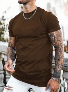 Men T-Shirts - 鏽棕色 - 查看 1