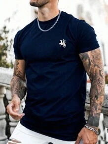 Men T-Shirts - 藍色 - 查看 1