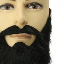1pc Black Fake Mustache Prop For Party And Performance Dress Up - Black - View 4