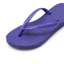Havaianas Gầy Của phụ nữ Cao su Dép tông - Màu tím - Xem 2