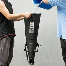 ROCKBROS Cycling Foldable Tail Rear Bag Bike Saddle Bag Waterproof Reflective14L Large Capacity - Brown - View 4