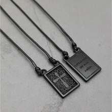 Men's Pendant Necklaces - 黑色 - 查看 2