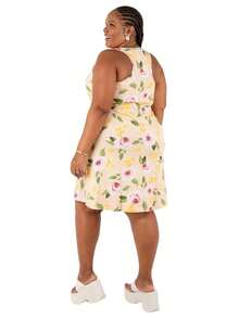 Plus Size Dresses - Champagne - View 3