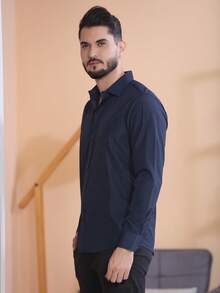 Men Plus Size Shirts - màu đen - Xem 3