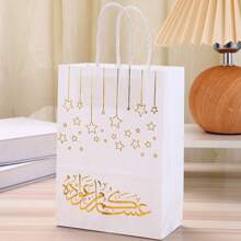 6入組阿拉伯花紋熱壓派對禮品袋,21*15*8cm - 彩色 - 查看 3