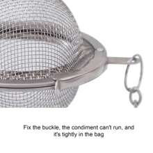 1 Stück Edelstahl Mesh Kräutertee Ball Tee-Ei Tee Filter für Suppe, Eintopf, Brühe, Gewürze und Tee, Küchenzubehör, Küche, Küchenartikel, Lebensmittel, Kochen, Camping, Urlaub, Strand, Raumdekoration, Organizer, Party, Reisen.