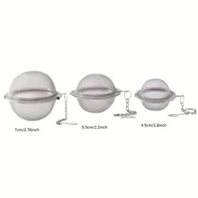 1 Stück Edelstahl Mesh Kräutertee Ball Tee-Ei Tee Filter für Suppe, Eintopf, Brühe, Gewürze und Tee, Küchenzubehör, Küche, Küchenartikel, Lebensmittel, Kochen, Camping, Urlaub, Strand, Raumdekoration, Organizer, Party, Reisen.