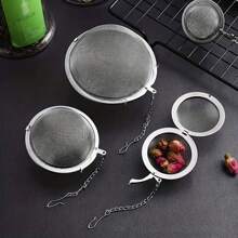1 Stück Edelstahl Mesh Kräutertee Ball Tee-Ei Tee Filter für Suppe, Eintopf, Brühe, Gewürze und Tee, Küchenzubehör, Küche, Küchenartikel, Lebensmittel, Kochen, Camping, Urlaub, Strand, Raumdekoration, Organizer, Party, Reisen.