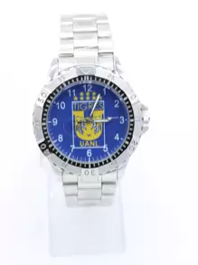 Reloj Caballero Tigres Futbol Soccer Metal Cuarzo contra agua - Plateado - Ver 1