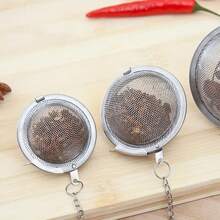 1 Stück Edelstahl Mesh Kräutertee Ball Tee-Ei Tee Filter für Suppe, Eintopf, Brühe, Gewürze und Tee, Küchenzubehör, Küche, Küchenartikel, Lebensmittel, Kochen, Camping, Urlaub, Strand, Raumdekoration, Organizer, Party, Reisen.