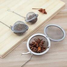 1 Stück Edelstahl Mesh Kräutertee Ball Tee-Ei Tee Filter für Suppe, Eintopf, Brühe, Gewürze und Tee, Küchenzubehör, Küche, Küchenartikel, Lebensmittel, Kochen, Camping, Urlaub, Strand, Raumdekoration, Organizer, Party, Reisen.