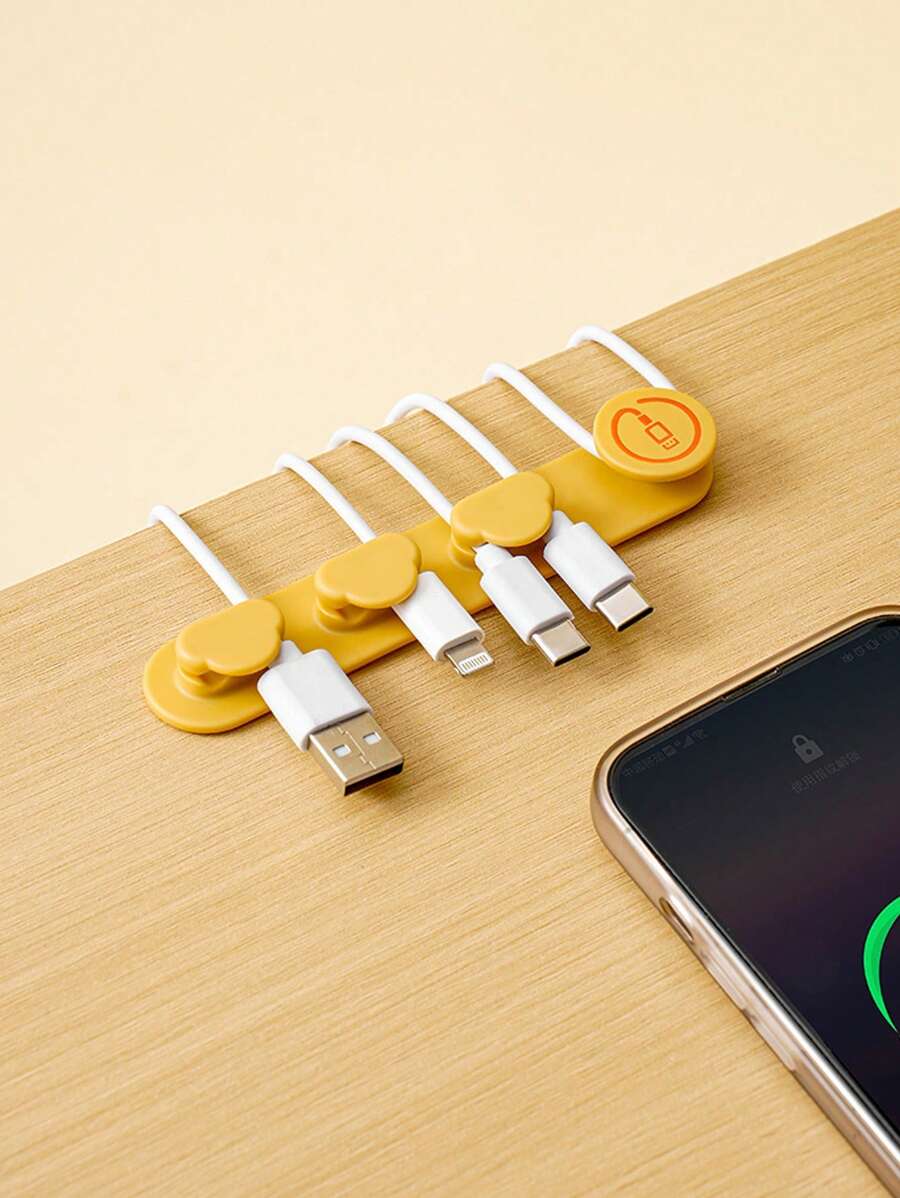 Desktop Cable Organizer For Data Cables, Charging Cables, Headphones