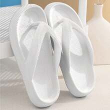 Comfortable Soft Slides Sandals Arch Support Home Cloud EVA Comfy Bath Slippers For Women & Men Non-Slip Flip Flops Thick Sole Summer Sandals - 白色 - 查看 5