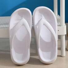 Comfortable Soft Slides Sandals Arch Support Home Cloud EVA Comfy Bath Slippers For Women & Men Non-Slip Flip Flops Thick Sole Summer Sandals - 白色 - 查看 1