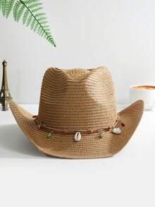 1 Miếng Không giới tính Màu hồng Tua Trang trí Boho Cô gái cao bồi Mũ Mũ Rơm Visor Nón cao bồi Mũ đi biển Cho bữa tiệc - Nhiều màu 4 - Xem 18