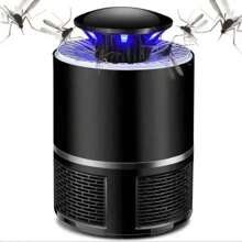 Lámpara Portátil Mata Mosquitos Mosquitero Eléctrico Luz Uv Con USB Choque eléctrico para matar mosquitos, se puede utilizar en el hogar o el jardín de la granja. - Negro - Ver 1