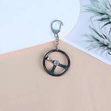 1 Miếng Kim loại Creative Ô tô/xe hơi Văn hoá Móc chìa khóa , Qủa tặng , Đồ trang trí , Hợp kim Ô tô/xe hơi Vô lăng Vật rủ xuống - màu đen - Xem 6