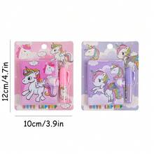 50頁辦公備忘錄,提醒,小型記事本,適用於寫作,返校,學校筆記本,學校用品。可愛的水染獨角獸筆記本套裝-女孩和兒童的完美禮物！ - 粉色 - 查看 2