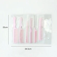 MASTERLEE 6 cái/bộ Nhựa Lược chải tóc , Lược răng rộng Với Kết cấu , Mỗi ngày Sử dụng Và Chuyên nghiệp Tiệm làm tóc - Nhiều màu - Xem 9