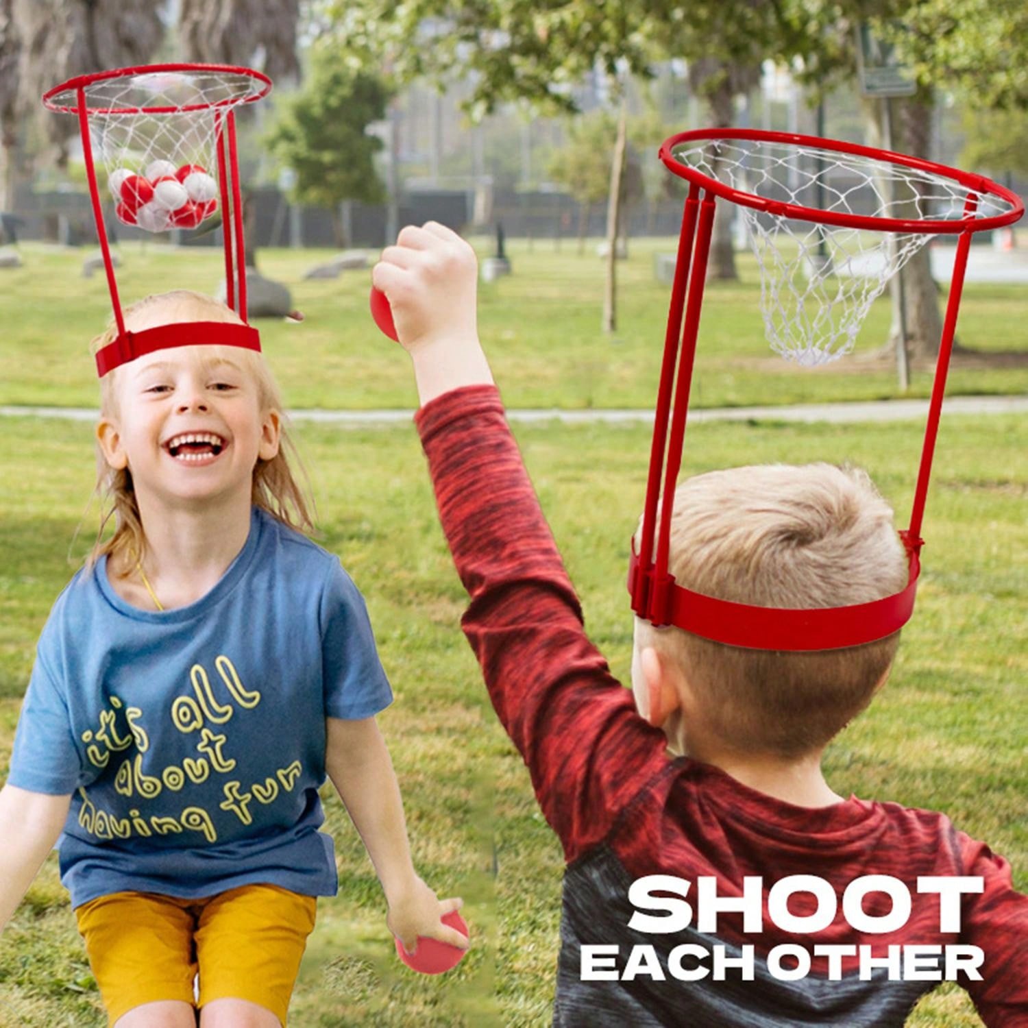 2 Packs Head Hoop Basketball Party Game For Kids And Adults Carnival