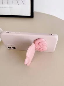 1 件小熊鏡架直邊手機殼相容於 Apple/samsung/xiaomi/redmi/vivo - 淺粉色 - 查看 2