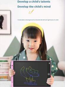 8.2-Inch Light Blue Lcd Writing Tablet, Portable Drawing Board & Reusable Writing Pad For Kids - Baby Blue - View 9