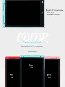 8.2-Inch Light Blue Lcd Writing Tablet, Portable Drawing Board & Reusable Writing Pad For Kids - Baby Blue - View 4