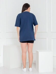 Women T-Shirts - 藏蓝色 - 查看 4