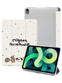 可愛熊餅幹圖案防摔矽膠平板電腦套,配筆槽和睡眠/喚醒功能支援,適用於三星、華為、小米、ipad等品牌設備 - 彩色 - 查看 2