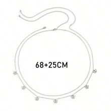 17KM 2 Miếng Đơn giản Nhiều lớp Trang trí mặt dây chuyền bướm Dây chuyền thắt lưng Đối với phụ nữ , Hoàn hảo Đối với Kỳ nghỉ , Ngày , Qủa tặng Hoặc Mặc hàng ngày - Bạc - Xem 7