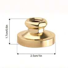 CYFUN DESIGN 1 件蒲公英/月亮/蘑菇/火堆/生命树/鲸鱼/考拉/蝴蝶蜡封黄铜印章头，适用于婚礼派对请柬信封卡片礼品包装返校 - 金色 - 查看 9